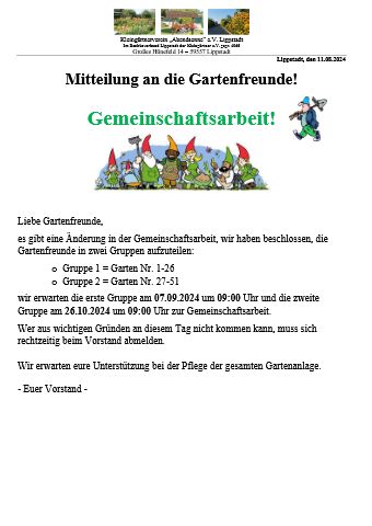 Vorschau für Gemeinschaftsarbeit