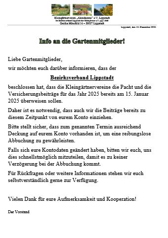 Vorschau für Pacht & Versicherung 2025